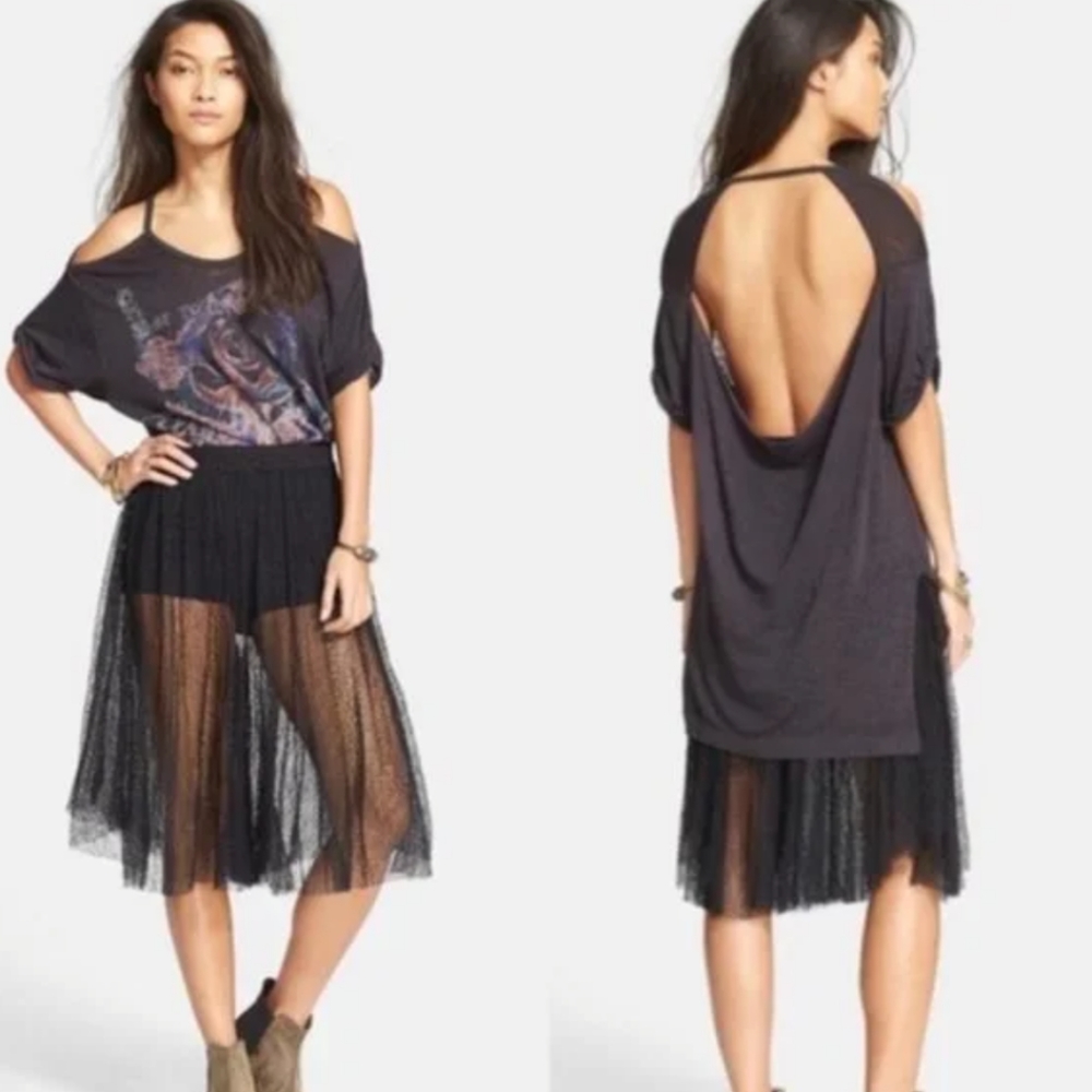 Free People Axel Cutout Tee Blackburn T Shirt Top